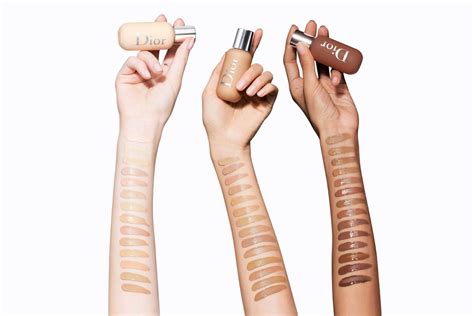 Dior Backstage foundation swatches